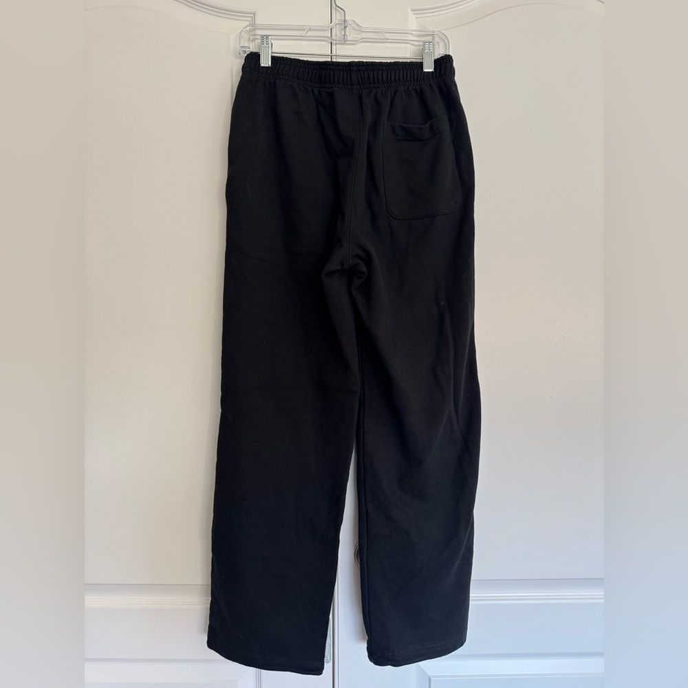 Fresh Love Black Joggers with White Graphic Logo - Picture 2 of 5